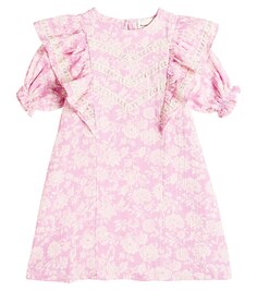 Хлопковое платье santa clarita с цветочным принтом The New Society, розовый