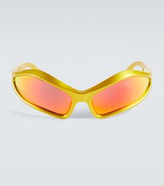 Солнцезащитные очки гавана Balenciaga, красный