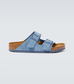 Сандалии arizona замшевые Birkenstock, синий