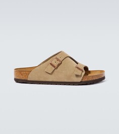 Замшевые мюли zürich Birkenstock, бежевый