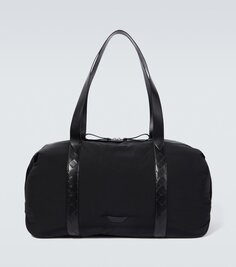 Спортивные сумки с кожаной отделкой Bottega Veneta, черный