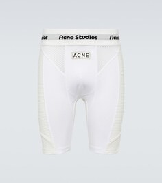 Прямые брюки со средней посадкой Acne Studios, белый