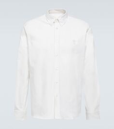 Рубашка из хлопкового поплина Ami Paris, белый