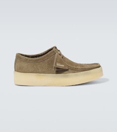 Замшевые мокасины wallabee Clarks Originals, хаки