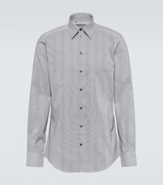 Хлопчатобумажную рубашку Dolce&amp;Gabbana, серый