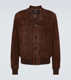 Замшевая куртка Dolce&amp;Gabbana, коричневый