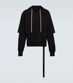 Худи hustler из хлопкового джерси Drkshdw By Rick Owens, черный