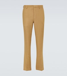 Patrino прямые брюки со средней посадкой Dries Van Noten, коричневый