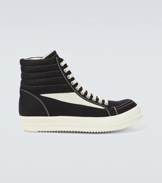 Высокие кеды с кожаной отделкой Drkshdw By Rick Owens, черный