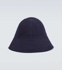 Хлопковая шляпа-ведро Jil Sander, синий