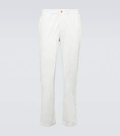 Зауженные брюки из смесового хлопка Polo Ralph Lauren, белый