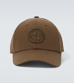 Бейсболка compass из хлопка Stone Island, зеленый