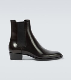 Кожаные ботинки челси wyatt Saint Laurent, коричневый