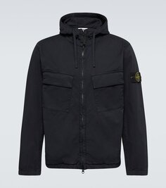 Куртка compass из смесового хлопка Stone Island, синий