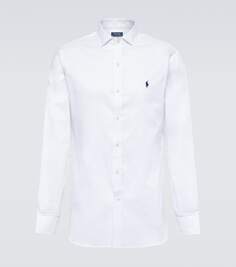 Хлопковая рубашка добби Polo Ralph Lauren, белый