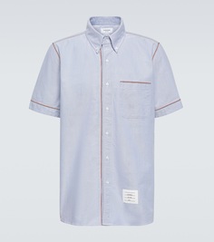 Хлопчатобумажную рубашку Thom Browne, синий