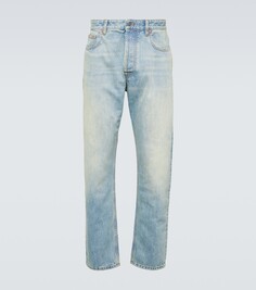 Прямые джинсы со средней посадкой Valentino, синий