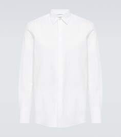Рубашка rockstud untitled из хлопкового поплина Valentino, белый