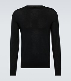 Шерстяной свитер Zegna, черный