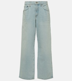 Прямые джинсы fusion jean со средней посадкой Agolde, синий