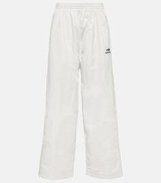 Спортивные брюки 3b sports icon из смесового хлопка Balenciaga, белый