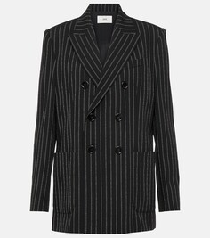 Двубортный пиджак Ami Paris, черный
