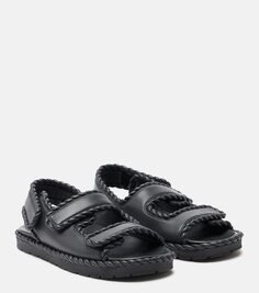 Кожаные сандалии jack Bottega Veneta, черный