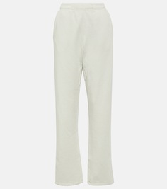 Спортивные брюки из хлопкового флиса Entire Studios, белый