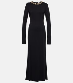 Украшенное платье макси Dorothee Schumacher, черный