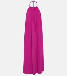 Платье макси sheila с вырезом халтер Eres, розовый