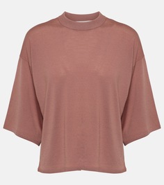 Трикотажная шерстяная футболка quinn Fforme, розовый
