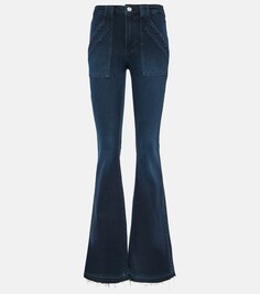 Расклешенные джинсы trapunto с высокой посадкой Frame, синий