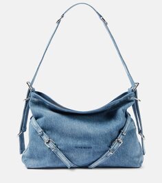 Джинсовая сумка через плечо voyou среднего размера Givenchy, синий