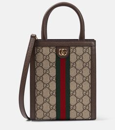 Холщовая сумка-тоут super mini ophidia gg Gucci, мультиколор