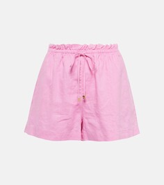 Льняные шорты marina cay Heidi Klein, розовый