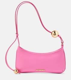 Кожаная сумка через плечо le bisou perle Jacquemus, розовый