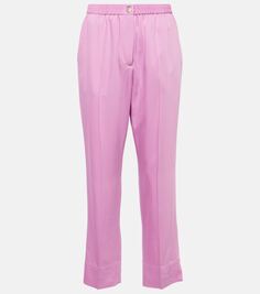 Укороченные прямые брюки тоттенхэм Joseph, розовый