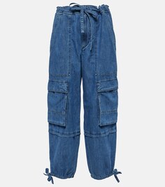 Джинсовые брюки карго ivy со средней посадкой Marant Etoile, синий