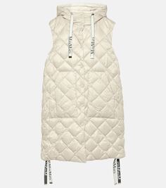 Стеганый пуховик cube sisoft Max Mara, бежевый