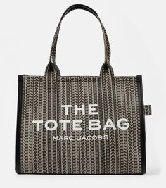 Большая сумка-тоут из холщовой ткани с монограммой Marc Jacobs, мультиколор
