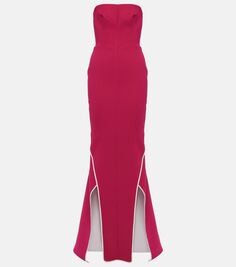 Знаменитое креповое платье без бретелек Maticevski, розовый