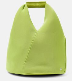 Японская сумка-тоут с кожаной отделкой Mm6 Maison Margiela, зеленый