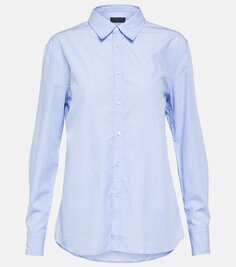 Рубашка raphael из хлопкового поплина Nili Lotan, синий
