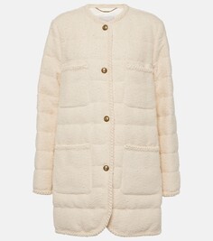 Пальто epafo из букле Moncler, белый