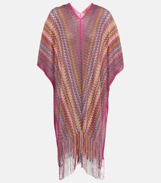 Пончо с зигзагом Missoni, мультиколор