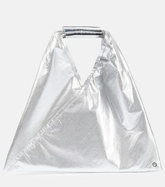 Японская мини-сумка из искусственной кожи Mm6 Maison Margiela, серебряный