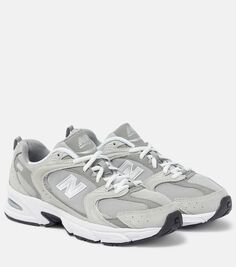 Кроссовки 530 из замши и сетки New Balance, синий