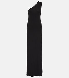 Платье макси raquel на одно плечо из джерси Nili Lotan, черный