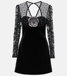Декорированное мини-платье whitney Rebecca Vallance, черный