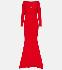 Платье wilson из крепа «рыбий хвост» Safiyaa, красный